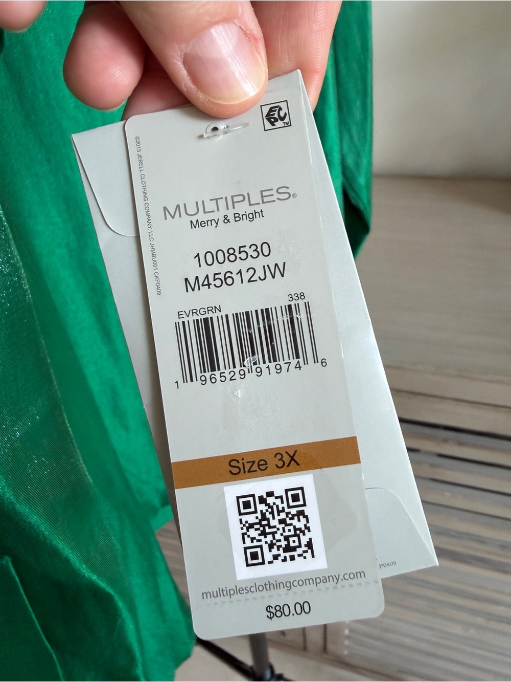 Multiples Plus Size Button Up Jacket - Picture 4 of 7